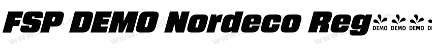FSP DEMO Nordeco Reg字体转换